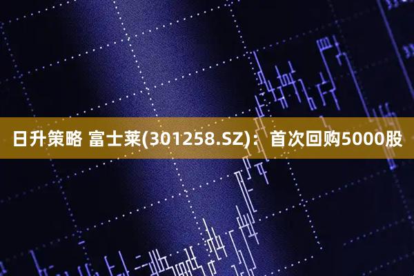 日升策略 富士莱(301258.SZ)：首次回购5000股